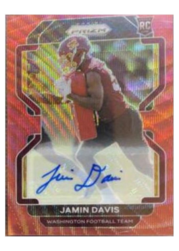 2021 Panini Prizm Base Set Jamin Davis #383 card