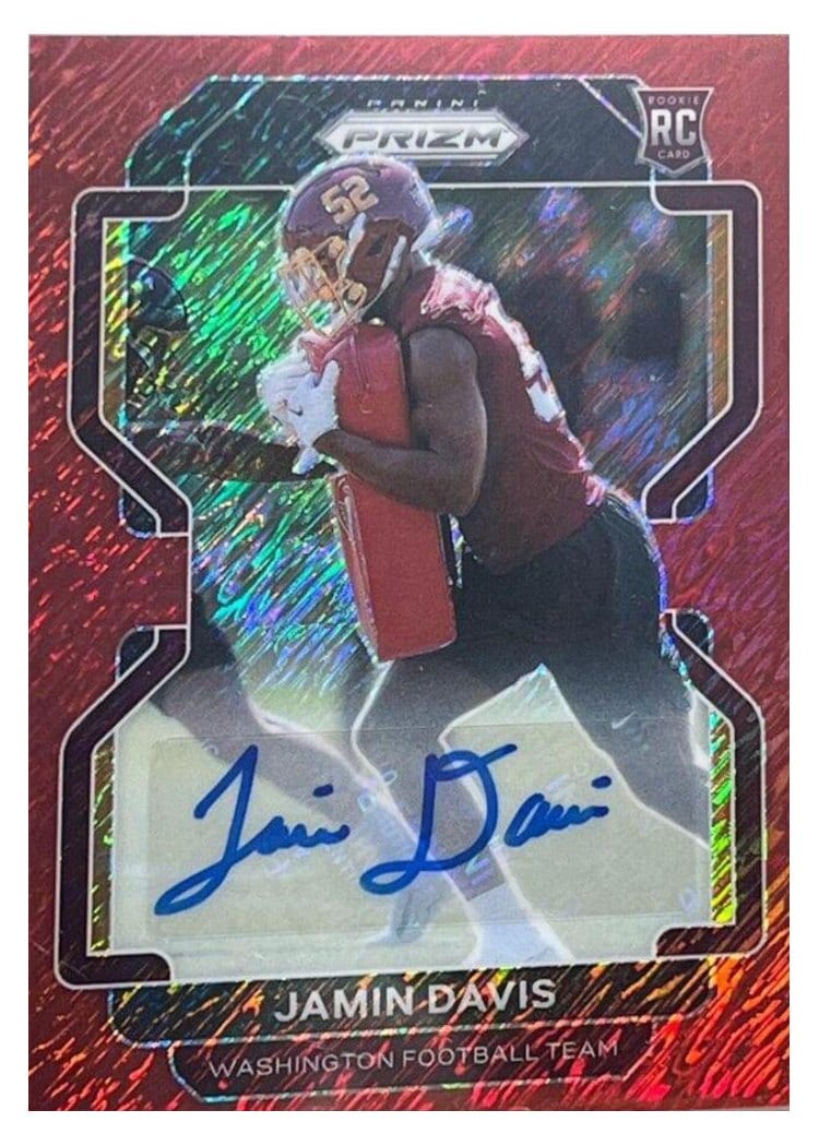 2021 Panini Prizm Base Set Jamin Davis #383 card