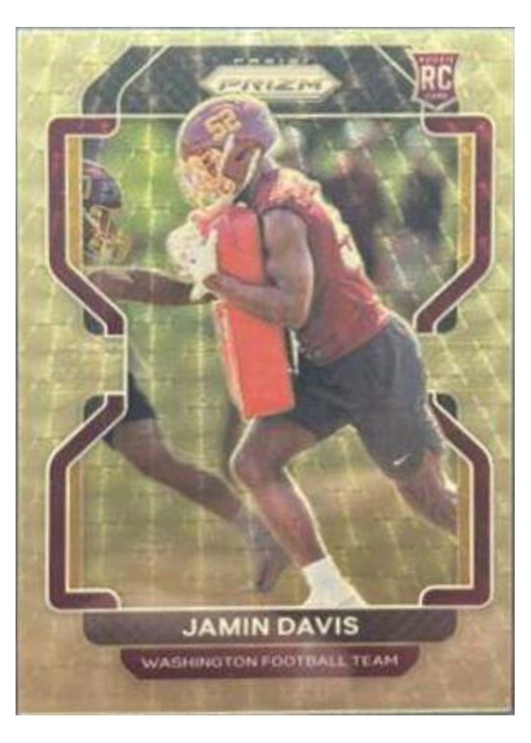 2021 Panini Prizm Base Set Jamin Davis #383 card