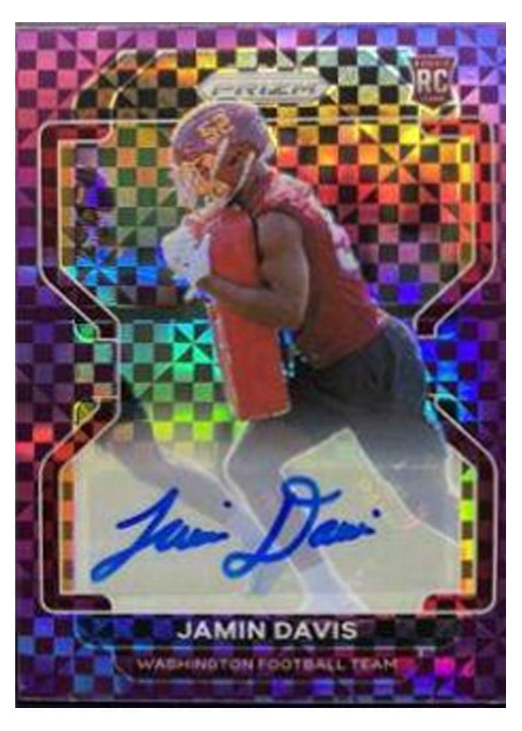2021 Panini Prizm Base Set Jamin Davis #383 card