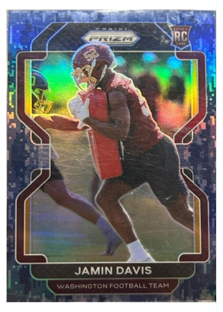 2021 Panini Prizm Base Set Jamin Davis #383 card
