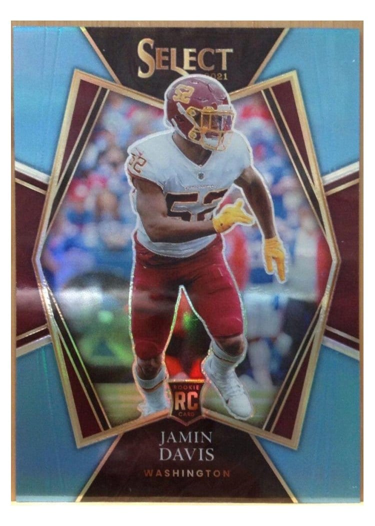 2021 Panini Select Base Set Jamin Davis #187 card