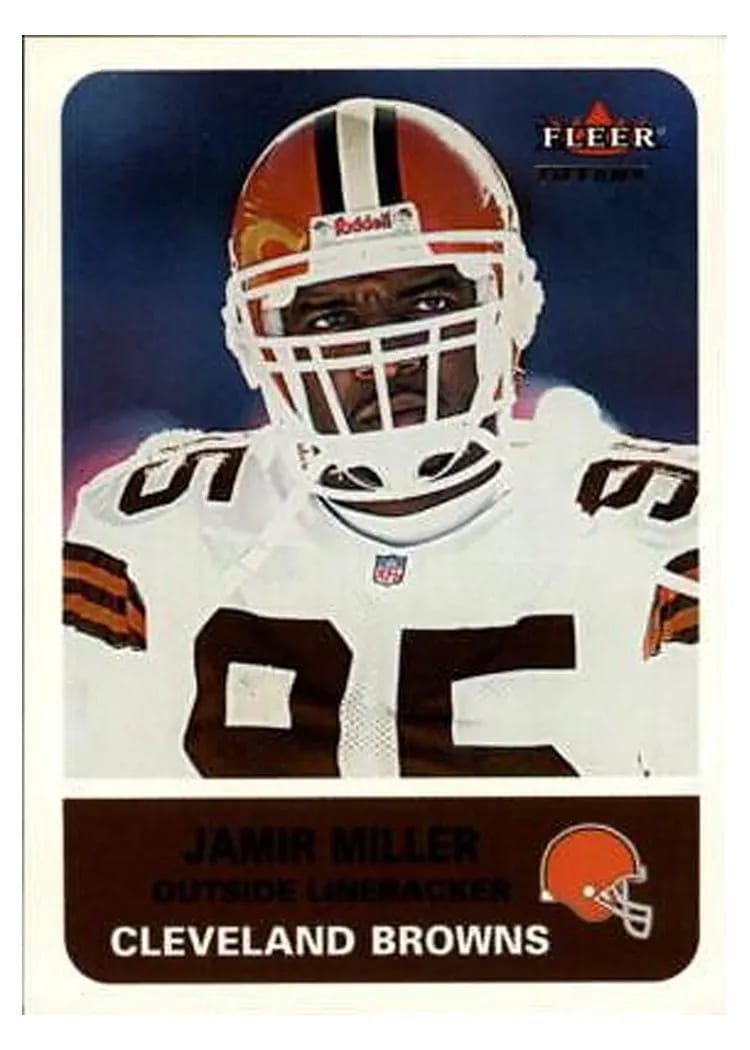 2002 Fleer Jamir Miller Tiffany #32 card