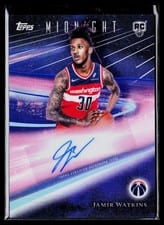 2025-26 Topps Midnight Rookie Horizon Signatures Jamir Watkins #RHS-JW card