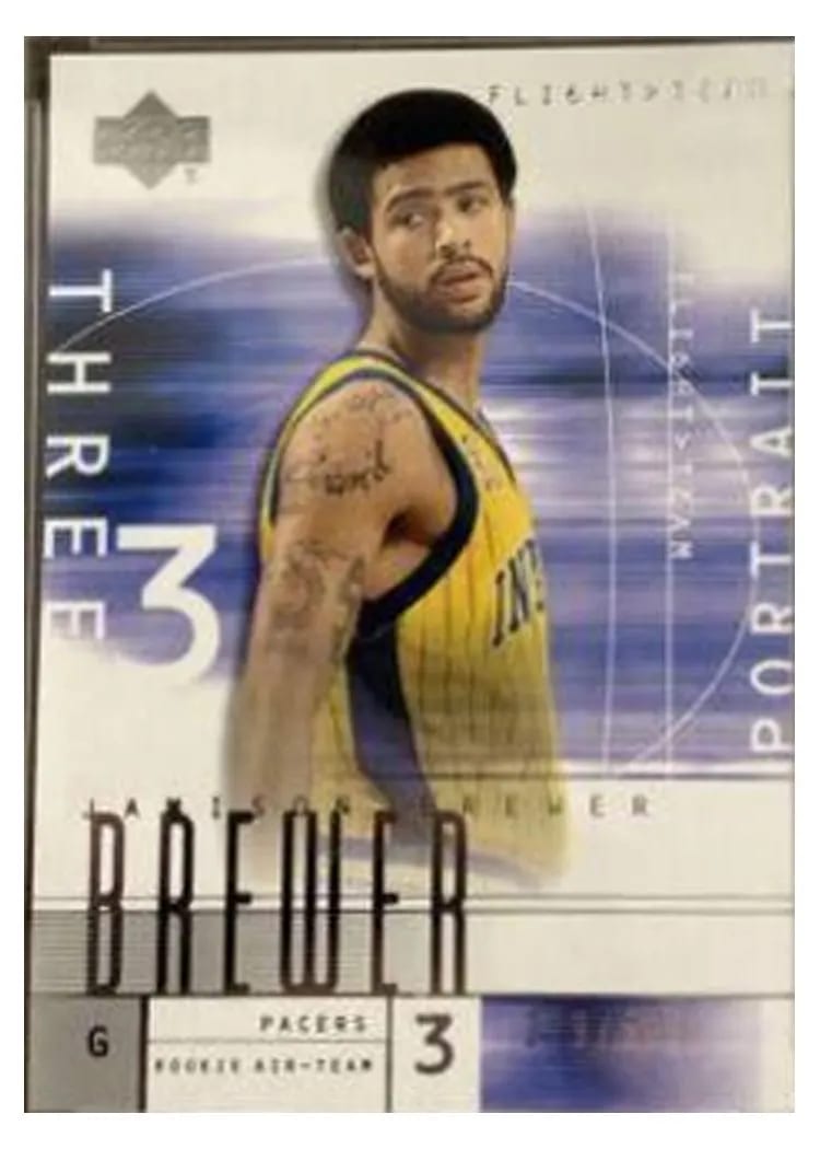 2001 Upper Deck Flight Team Jamison Brewer #92 card