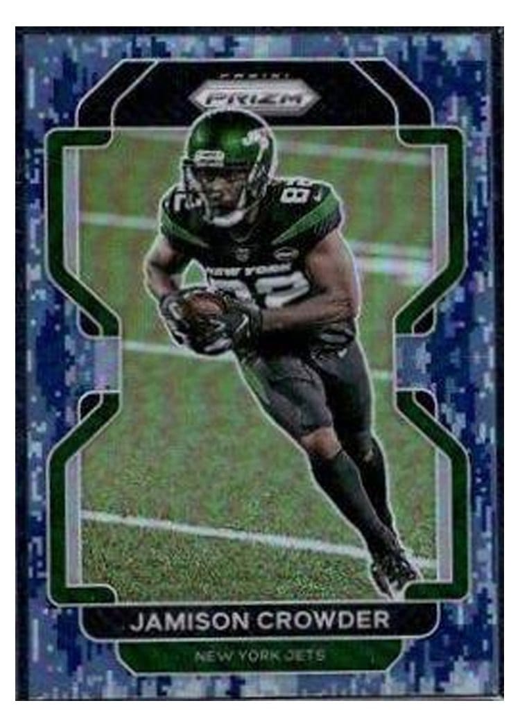 2021 Panini Prizm Base Set Jamison Crowder Navy Camo Prizm #86 card