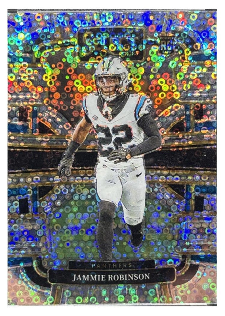 2023 Panini Select Base Set Jammie Robinson Disco Prizm #15 card