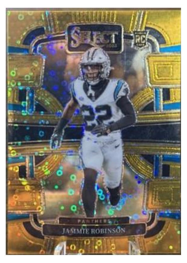 2023 Panini Select Base Set Jammie Robinson Gold Prizm #15 card