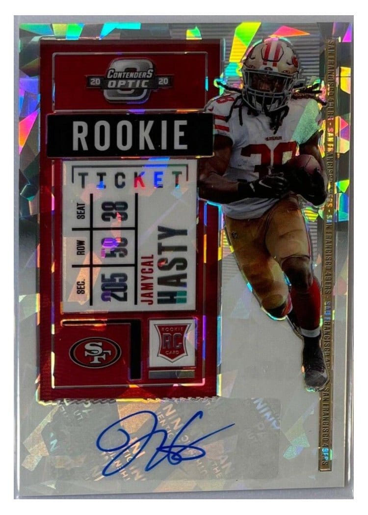 2020 Panini Contenders Optic Base Set Jamycal Hasty #202 card