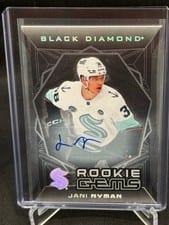 2025-26 Upper Deck Black Diamond Rookie Gems Signatures Jani Nyman #RGS-JN card