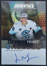 2025-26 Upper Deck Credentials Debut Ticket Access Autographs Jani Nyman #DTA-JN card
