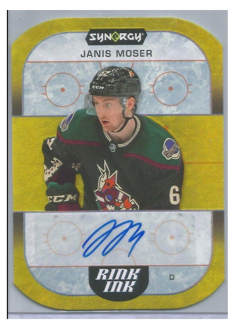 2022-23 Upper Deck Synergy Rink Ink Janis Moser #RI-JM card