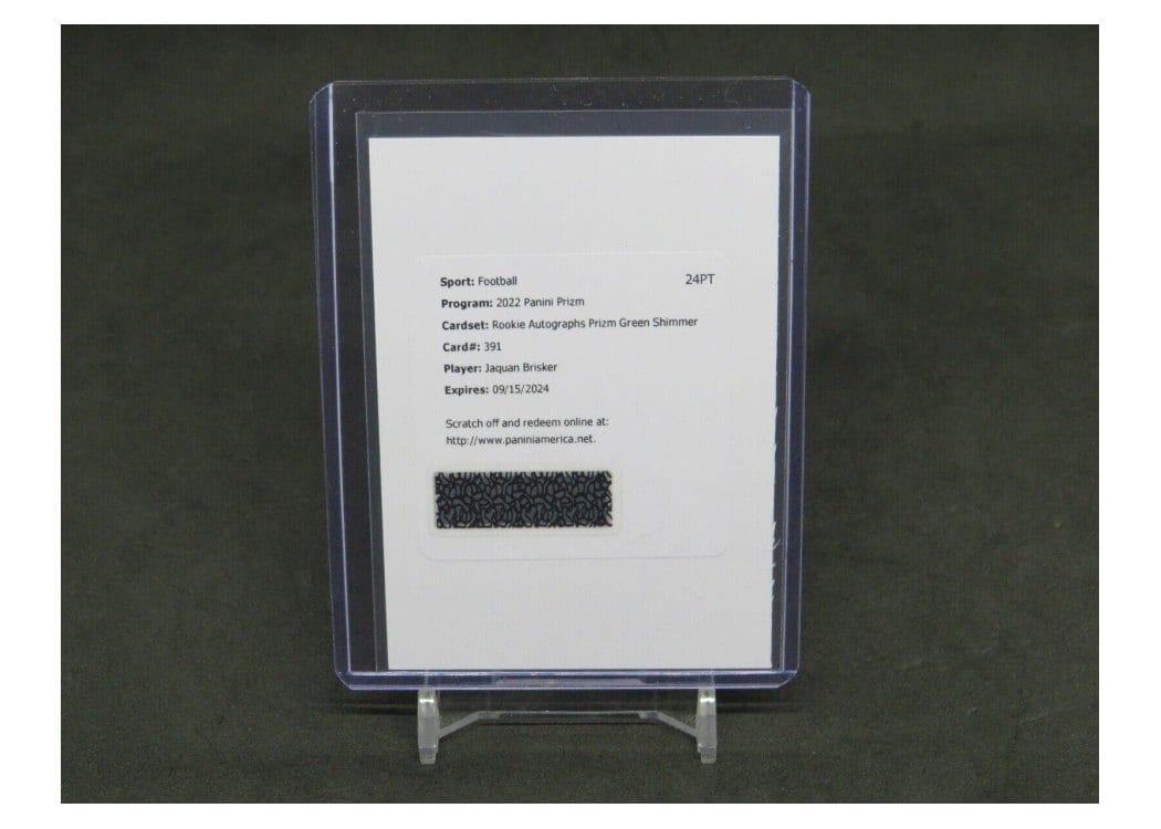 2022 Panini Prizm Base Set Jaquan Brisker #391 card