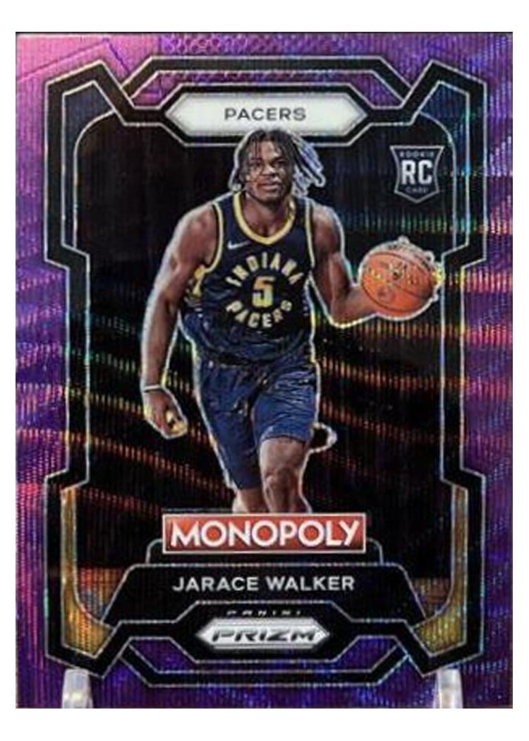 2023-24 Panini Prizm Monopoly Base Set Jarace Walker Purple #36 card