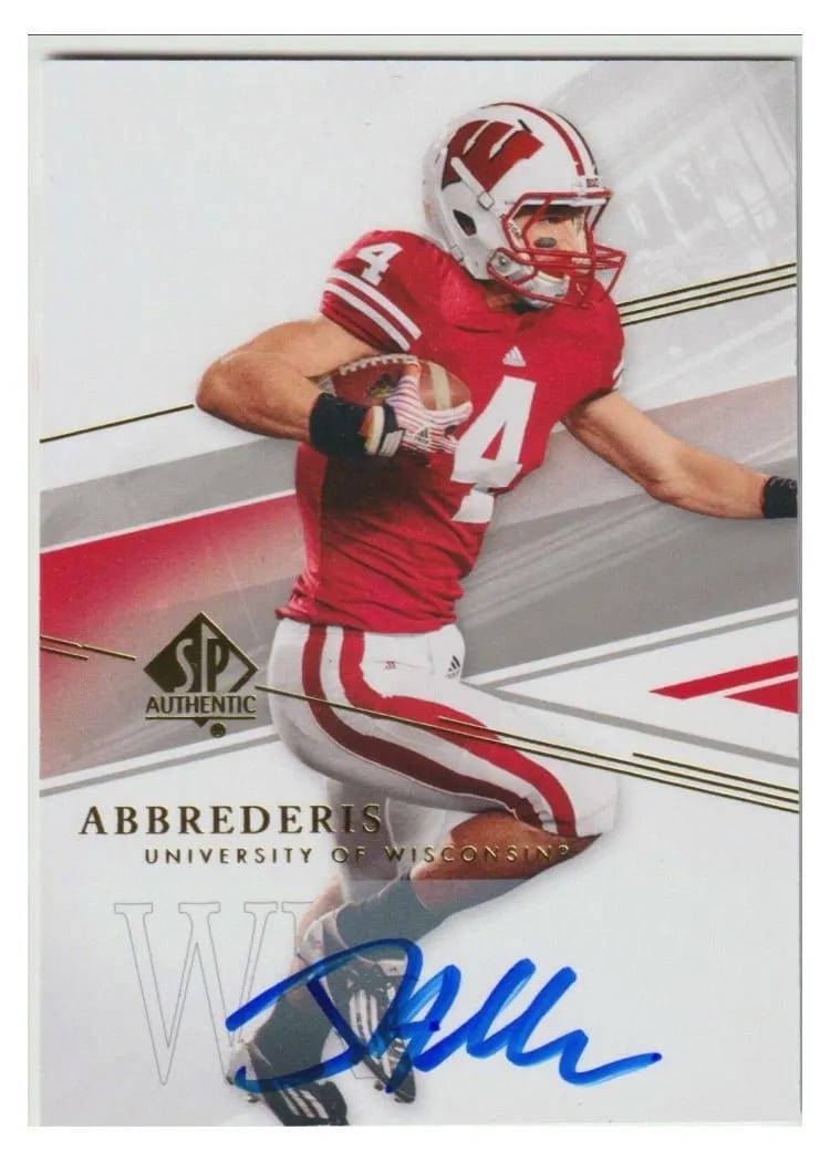 2014 SP Authentic Jared Abbrederis Autograph #16 card