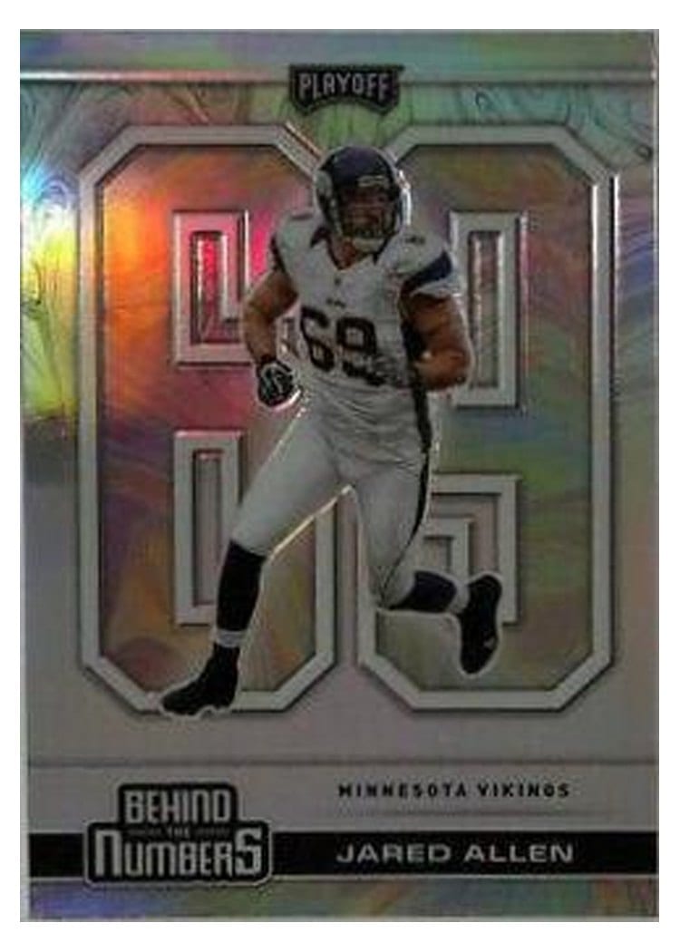 2020 Panini Playoff Behind the Numbers Jared Allen #BTN-11 card