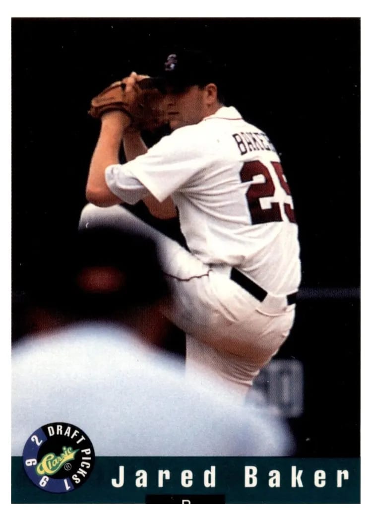 1992 Classic Draft Picks Jared Baker #63 card