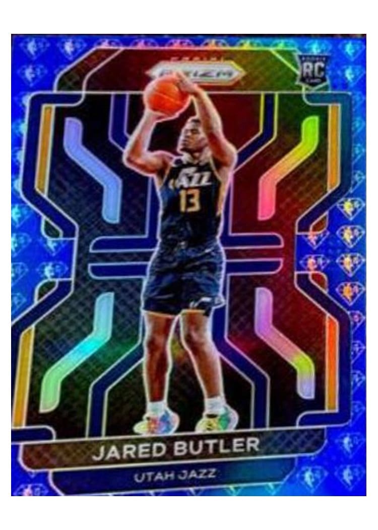2021-22 Panini Prizm Base Set Jared Butler Blue Prizm #290 card