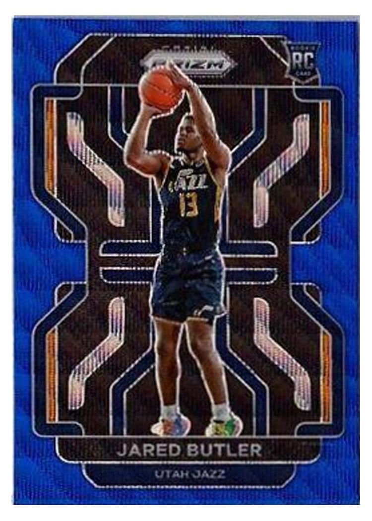 2021-22 Panini Prizm Base Set Jared Butler Blue Wave #290 card