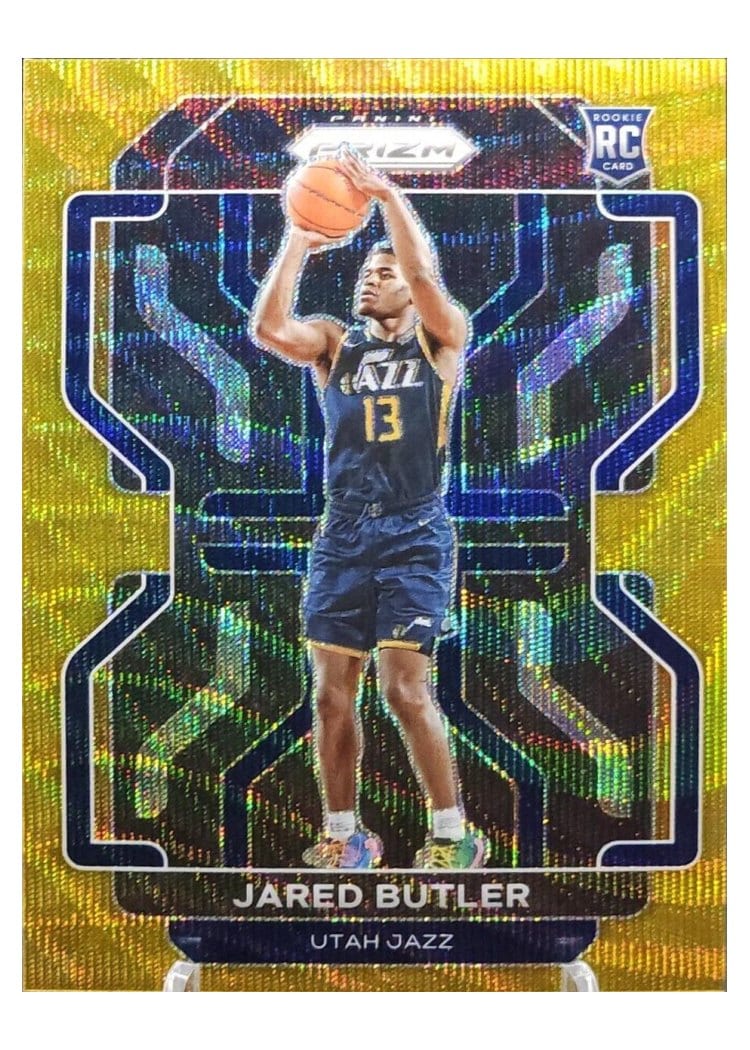 2021-22 Panini Prizm Base Set Jared Butler Gold Wave #290 card