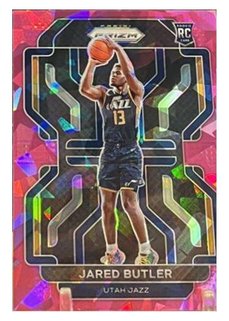 2021-22 Panini Prizm Base Set Jared Butler Green Ice Prizm #290 card