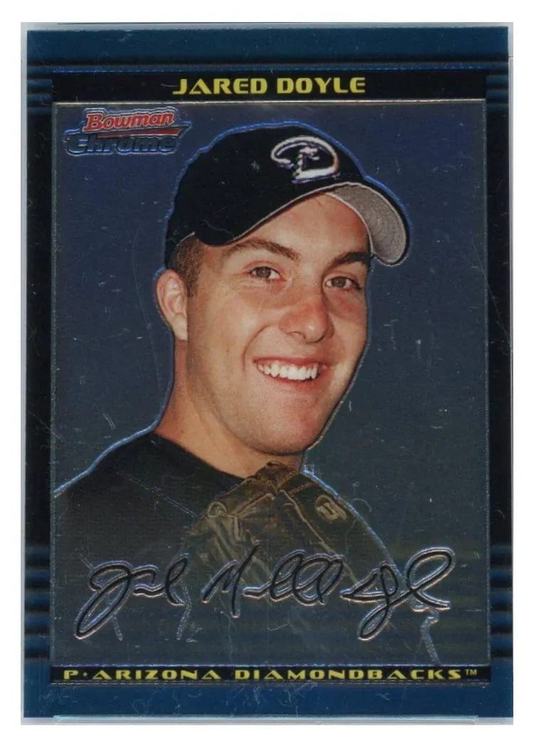 2002 Bowman Chrome Draft Picks Jared Doyle #22 card