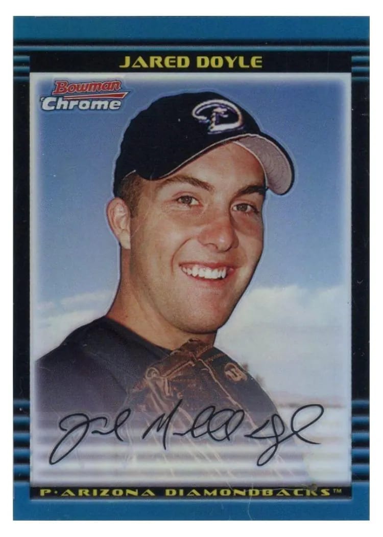 2002 Bowman Chrome Draft Picks Jared Doyle #22 card