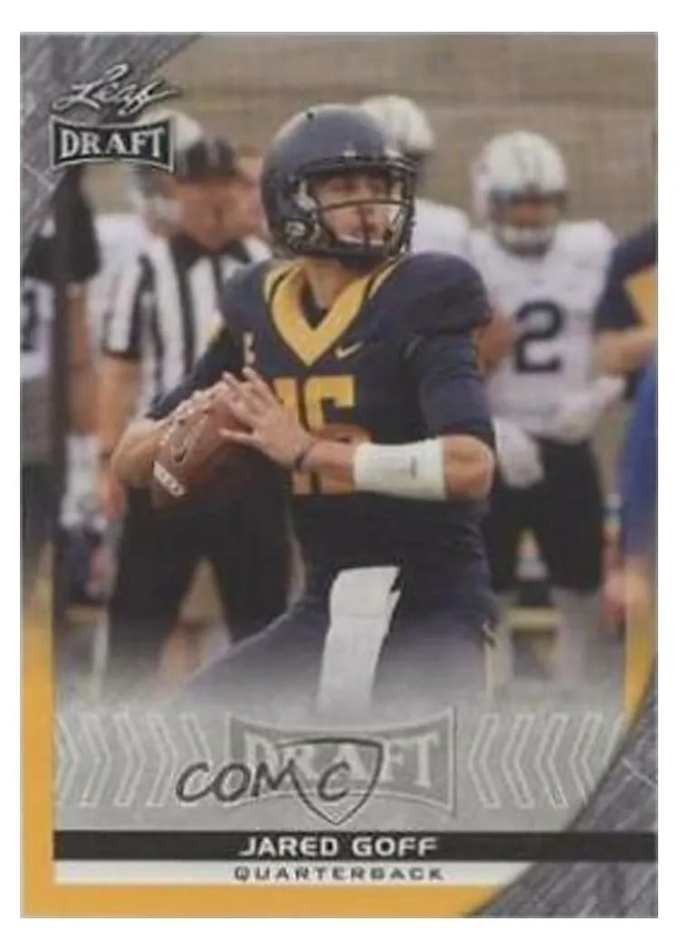 2016 Leaf Draft Jared Goff Gold #36 card