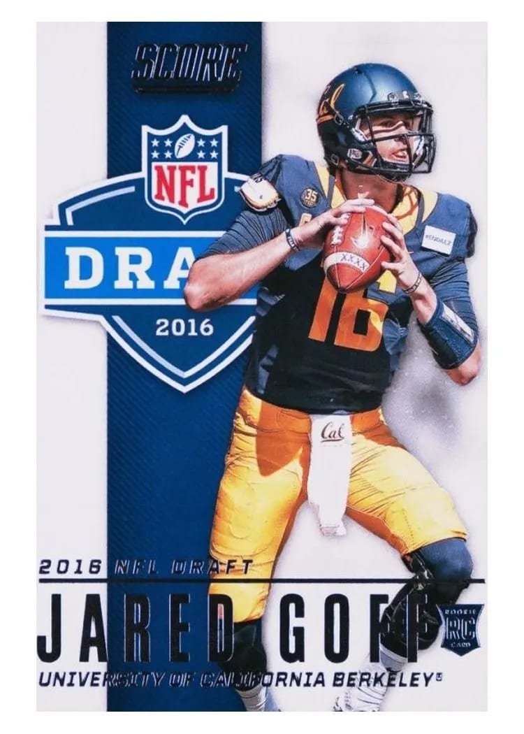 2016 Panini Score NFL Draft Jared Goff #2 card