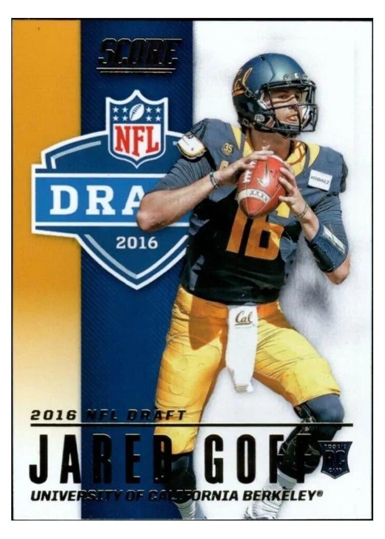 2016 Panini Score NFL Draft Jared Goff #2 card