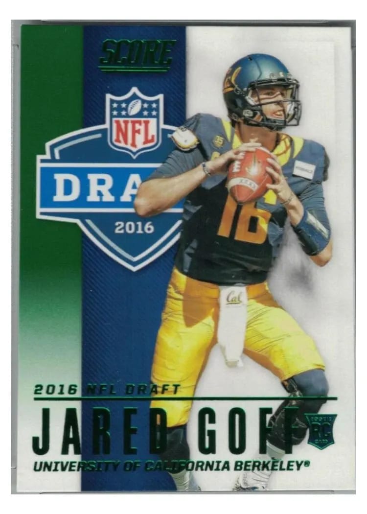 2016 Panini Score NFL Draft Jared Goff #2 card