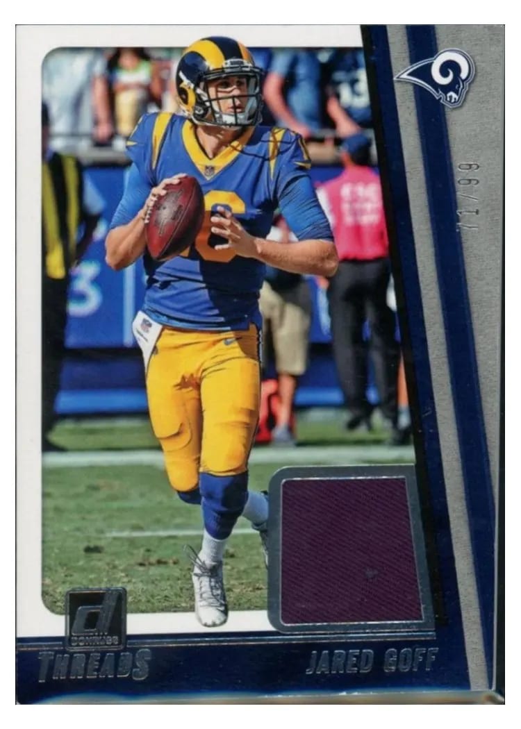 2018 Donruss Threads Jared Goff card