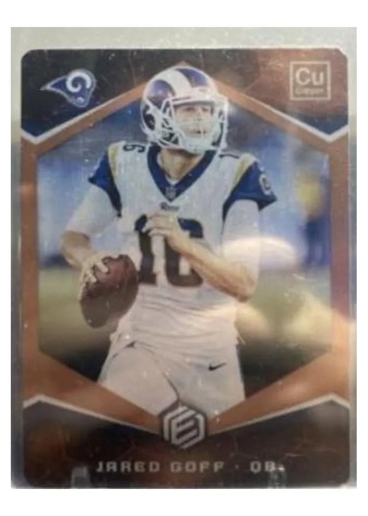 2018 Panini Elements Jared Goff Copper #29 card