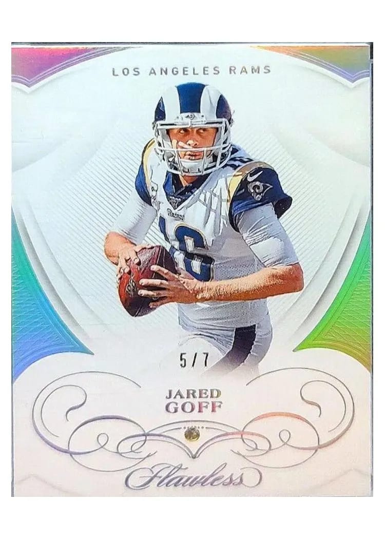 2019 Panini Flawless Base Ruby Jared Goff #36 card