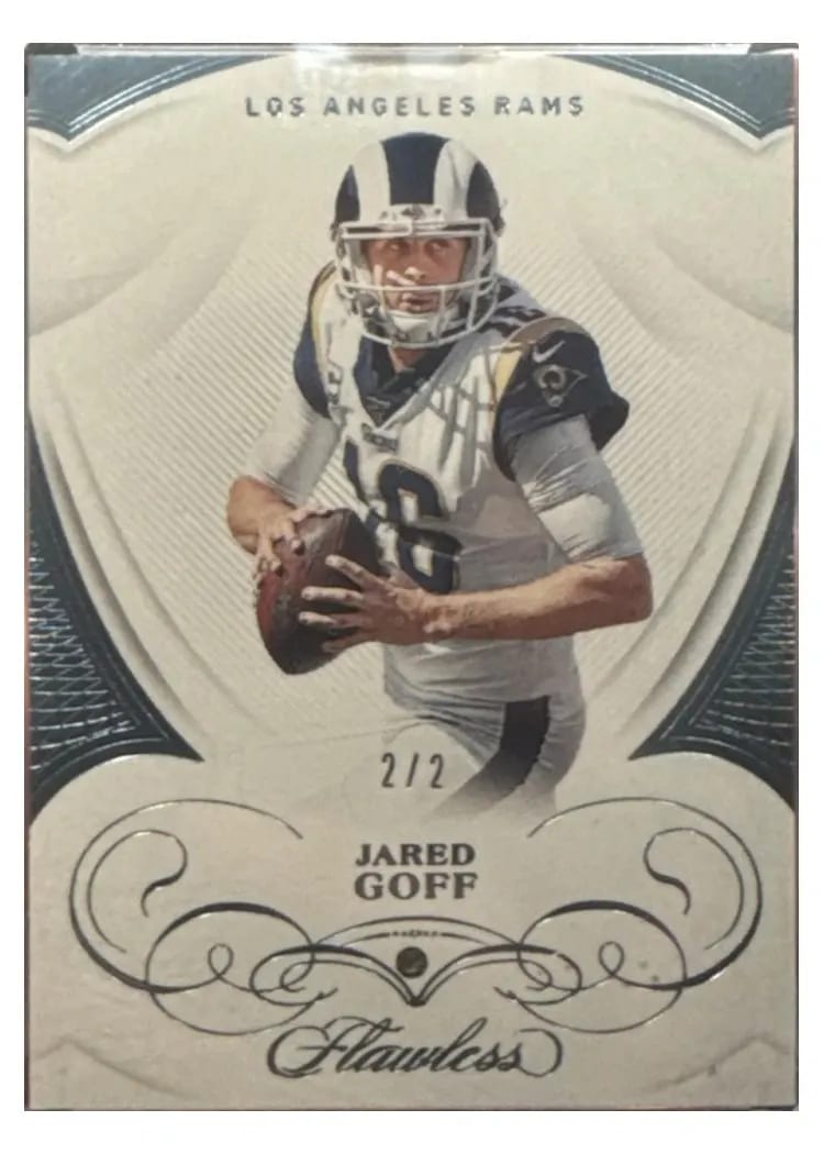 2019 Panini Flawless Base Ruby Jared Goff #36 card