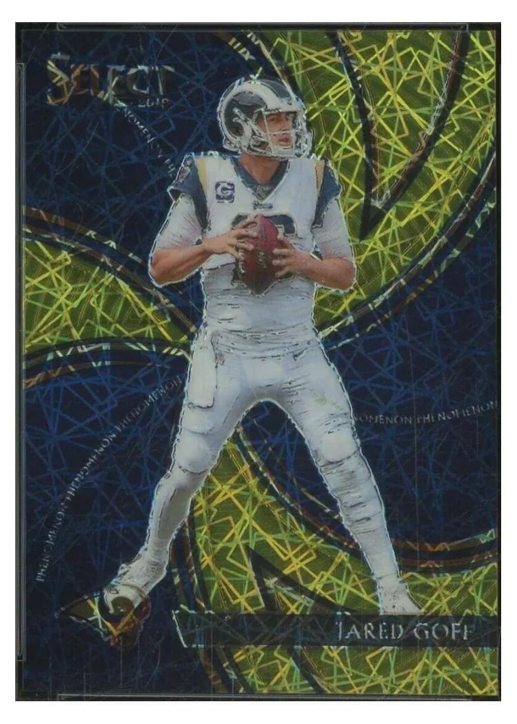 2019 Panini Select Phenomenon Jared Goff #9 card
