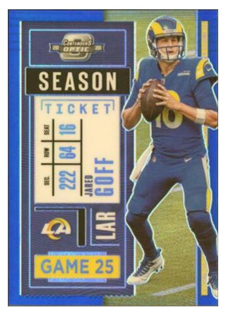 2020 Panini Contenders Optic Base Set Jared Goff #33 card