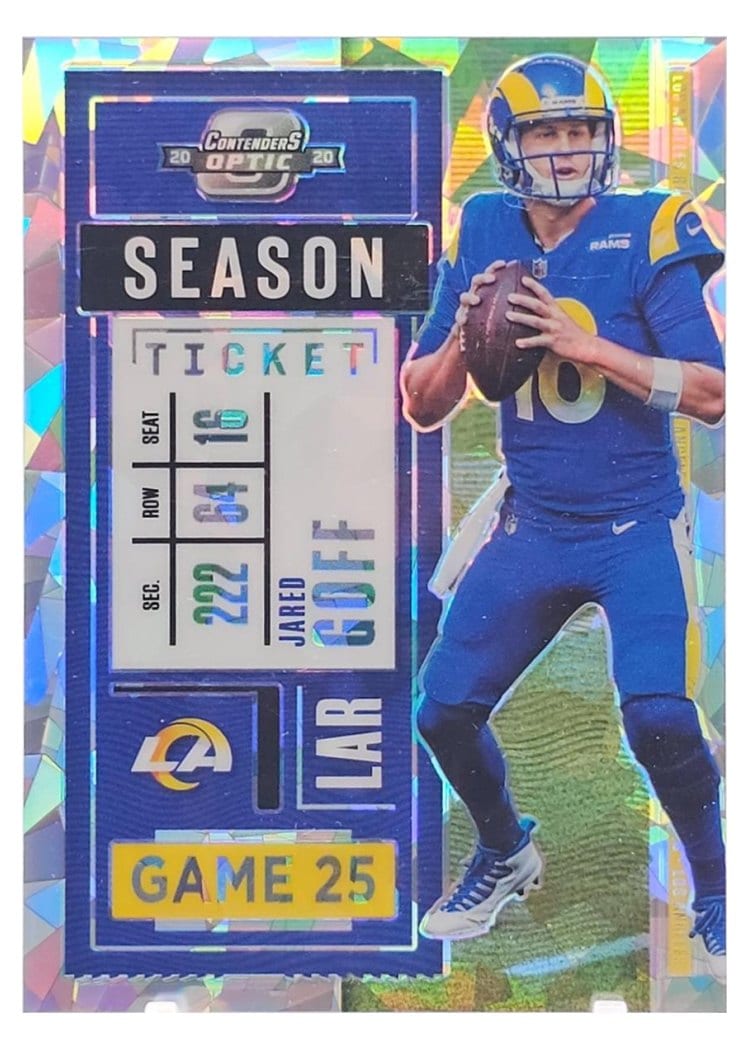 2020 Panini Contenders Optic Base Set Jared Goff #33 card