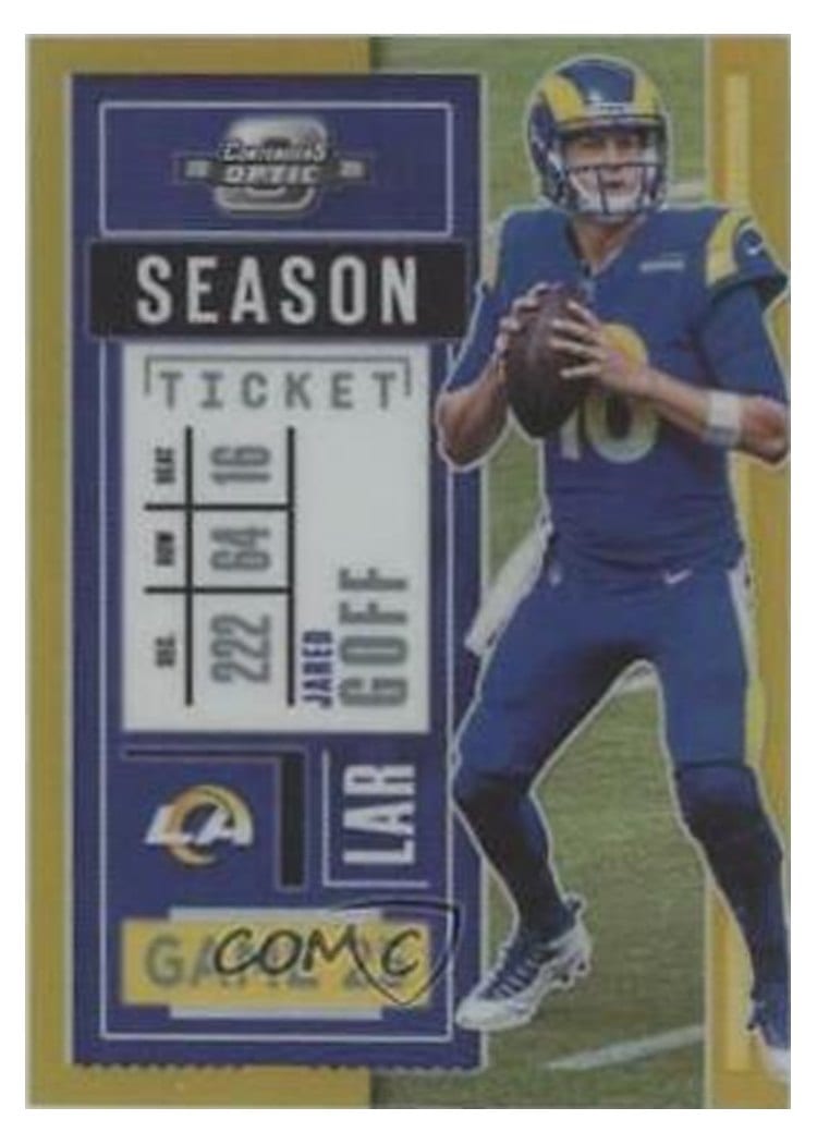 2020 Panini Contenders Optic Base Set Jared Goff #33 card