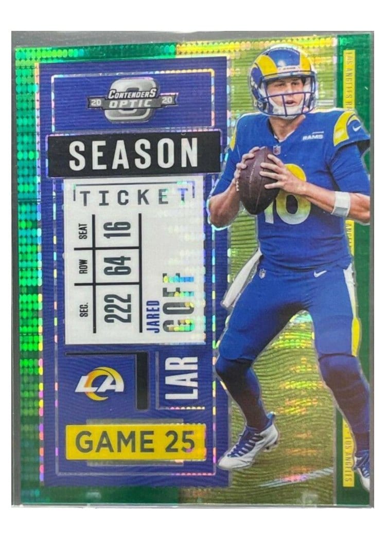 2020 Panini Contenders Optic Base Set Jared Goff #33 card