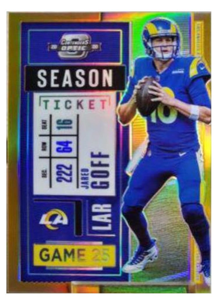 2020 Panini Contenders Optic Base Set Jared Goff #33 card