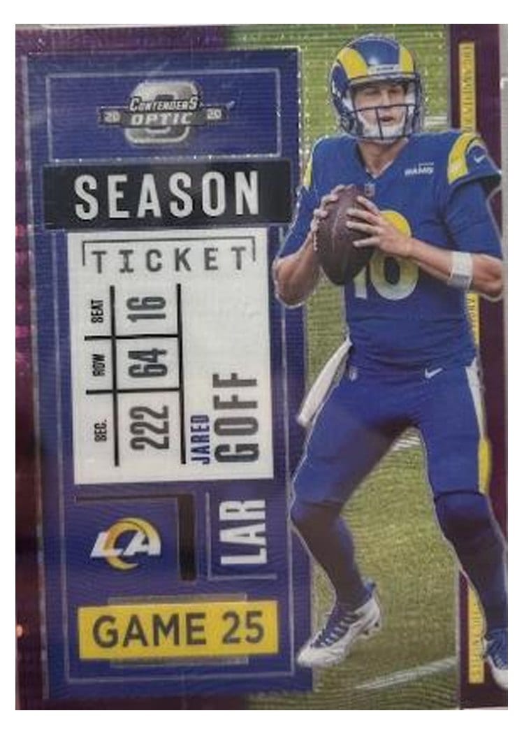 2020 Panini Contenders Optic Base Set Jared Goff #33 card