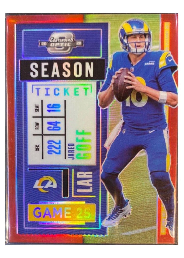 2020 Panini Contenders Optic Base Set Jared Goff #33 card
