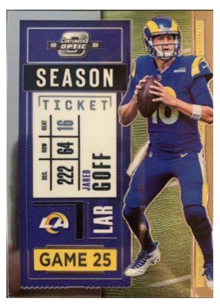 2020 Panini Contenders Optic Base Set Jared Goff #33 card