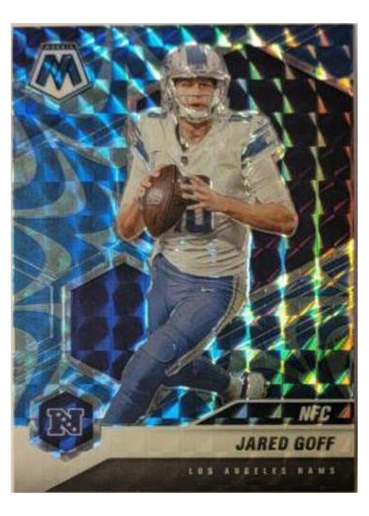 2021 Panini Mosaic Base Set Jared Goff Reactive Blue Mosaic #207 card