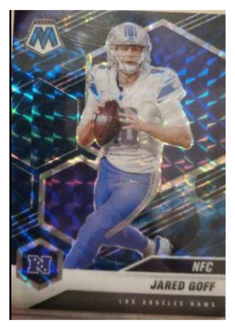 2021 Panini Mosaic Base Set Jared Goff #72 card