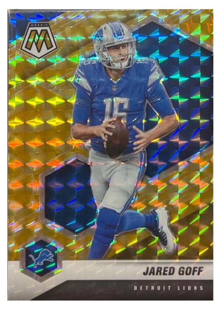 2021 Panini Mosaic Base Set Jared Goff #72 card