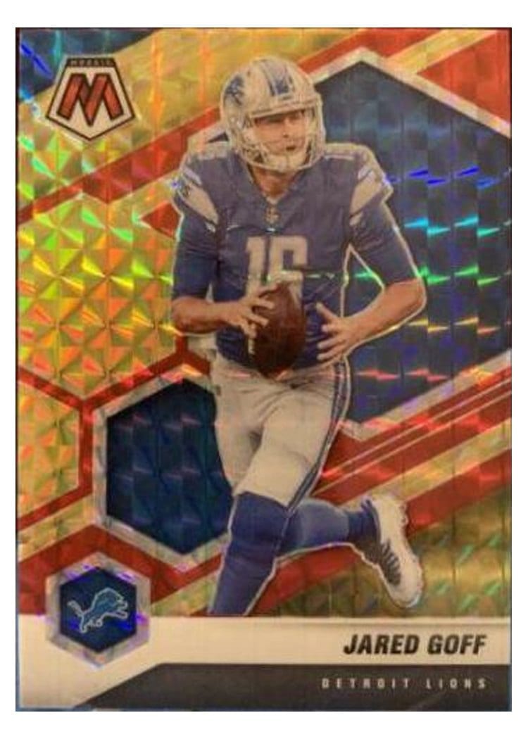 2021 Panini Mosaic Base Set Jared Goff #72 card