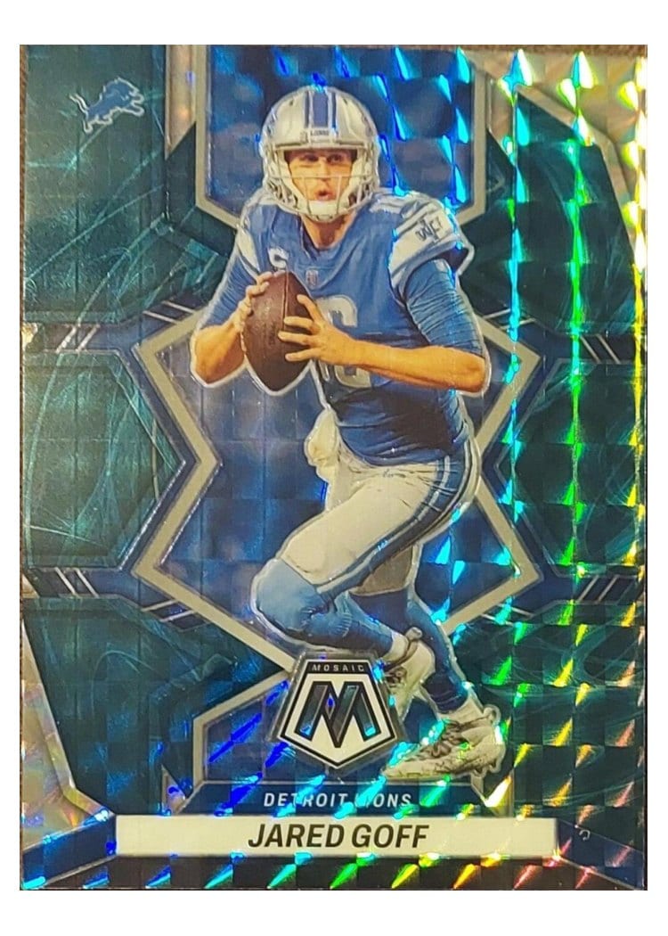 2022 Panini Mosaic Base Set Jared Goff #64 card
