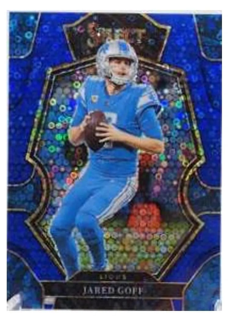 2022 Panini Select Base Set Jared Goff Blue Disco #134 card